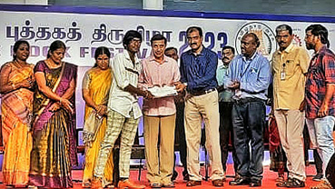 Vijay won First Prize in Oru Pakkam Kadhai conducted by Rotrary Coimbatore